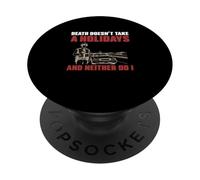 Death Doesn't Take A Holiday And Neither Do I Highway Patrol PopSockets Adhesive PopGrip
