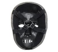 Death Eater Skull Mask, Resin Halloween Dance Party Props Costume Cosplay Mask for Adult (Silver - a)