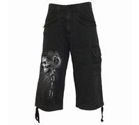 DEATH FOREVER - Vintage Cargo Shorts 3/4 Long Black