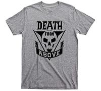 Death from Above T Shirt Starship Troopers Mobile Infantry Roughnecks Movie Tee(Large)