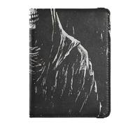 Death God Black Skull Gothic Leather decorative travel wallet womens passport holder Vaccine Case Protector Cover Passport Cover Ultra Slim, death god black skull Gothic, One Size