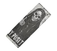 Death God Skull printed yoga travel mat Thick 1 mm for men non slip, with bag tapete para ejercicio 71x26 inches