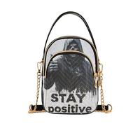 Death God Skull trendy mens cross body bag with multi pockets handbags for adult