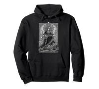 death goddess skeletons gothic horror vintage Pullover Hoodie
