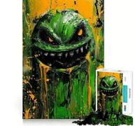 Death Green Slime Puzzles for Teenagers 1000 Pieces Logic Build Anxiety Relief Fun Challenge Art Display (50x75cm)