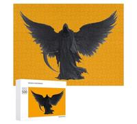 Death Grim Reaper Funny Wooden Puzzle Adults Difficult Jigsaw Puzzles with Storage Box for Family Game Birthday Gift