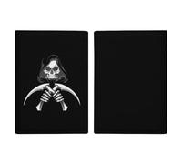 Death Grim Reaper Travel Passport Wallet Credit Card Holder Cover Case Protector
