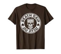 Death Grip Jiu-Jitsu Brazilian Jujitsu BJJ MMA T-Shirt, Men, Brown, Medium