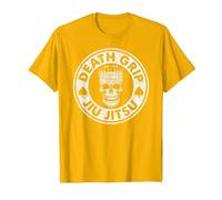Death Grip Jiu-Jitsu Brazilian Jujitsu BJJ MMA T-Shirt, Men, Golden Yellow, Medium