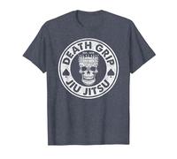 Death Grip Jiu-Jitsu Brazilian Jujitsu BJJ MMA T-Shirt, Men, Heather Blue, Medium