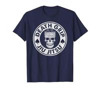 Death Grip Jiu-Jitsu Brazilian Jujitsu BJJ MMA T-Shirt, Men, Navy Blue, 5X-Large