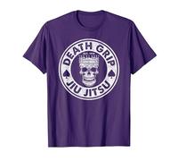 Death Grip Jiu-Jitsu Brazilian Jujitsu BJJ MMA T-Shirt, Men, Purple, 3X-Large