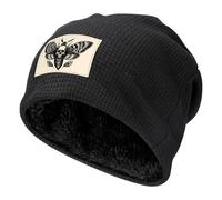 Death Head Hawk Moth Insect Beanie Hat Thick Warm Skull Cap Soft Ski Hat for Men Women Black