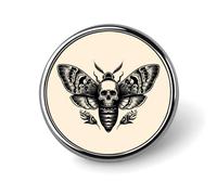 Death Head Hawk Moth Insect Brooch Pins for Women Men Cute Badge Lapel Pins for Backpack Dress Accessories