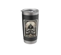 Death Head Moth Gothic Occult Rose Pentagram Art Stainless Steel Insulated Tumbler