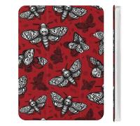 Death Head Moth Halloween Trifold Tablet Cover with Pencil Holder Slim Protective Case Compatible for iPad Mini 4/5/6 Mini4/5（7.9in）