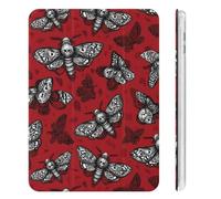 Death Head Moth Halloween Trifold Tablet Cover with Pencil Holder Slim Protective Case Compatible for iPad Mini 4/5/6 Mini6（8.3in）