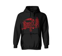 Death Hoodie Scream Bloody Gore Band Logo Official Mens Black Pullover XXL