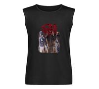 Death Human Mens Mens Death Metal Band Shirt Men's Vests Tank Tops O-Neck 100% Cotton Undershirts Unisex Sleeveless Shirt L Black