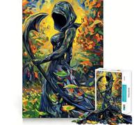 Death in The Forest 1000 Piece Puzzle For Adults Creative Play Snug Joint Real Challenge Night Activity (38x52cm)