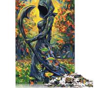 Death in The Forest Jigsaw Puzzles Puzzles for Adults Kids. 1000 Piece Great Gifts Challenge Toy Educational Game Home Decoration for Adults& Kids Age 14 Years Up 1000pcs (75x50cm)