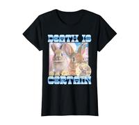 Death is Certain Cringe Bunny Funny Oddly Specific Dank Meme T-Shirt