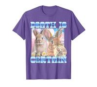 Death is Certain Cringe Bunny Funny Oddly Specific Dank Meme T-Shirt