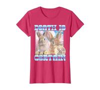 Death is Certain Cringe Bunny Funny Oddly Specific Dank Meme T-Shirt, Women, Red Heather, X-Large