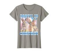 Death is Certain Cringe Bunny Funny Oddly Specific Dank Meme T-Shirt, Women, Slate Grey, X-Small