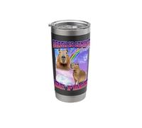 Death is Coming Eat Trash Be Free Capibara Stainless Steel Insulated Tumbler