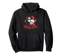 Death Kiss in love skeleton, skull, day of the dead Pullover Hoodie