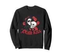 Death Kiss in love skeleton, skull, day of the dead Sweatshirt