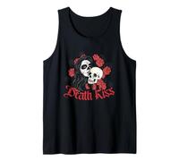 Death Kiss in love skeleton, skull, day of the dead Tank Top