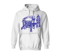 Death Leprosy Posterized White Pull Over Hoodie NEW OFFICIAL