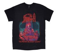 Death Men's Scream Bloody Gore T-Shirt in Black | Size: Medium Death Black M