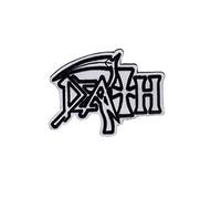 Death Metal Band Red Silver Patch Badge Embroidered Iron on Applique Souvenir Accessory