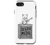 Death Metal Cat Funny Kitten Amplifier Heavy Banjo Music Case for iPhone SE (2020) / 7 / 8