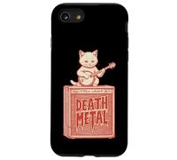 Death Metal Cat Funny Kitten Amplifier Heavy Banjo Music Case for iPhone SE (2020) / 7 / 8