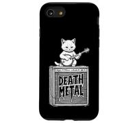 Death Metal Cat Funny Kitten Amplifier Heavy Banjo Music Case for iPhone SE (2020) / 7 / 8