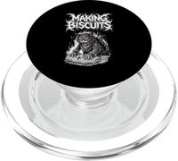 Death Metal Cat Making Biscuits Heavy Metal Kitten Sat nic PopSockets PopGrip for MagSafe