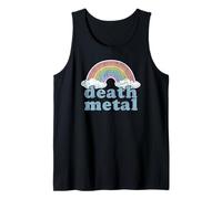 Death Metal Music Rainbow Funny Metalhead Musician Vintage Tank Top