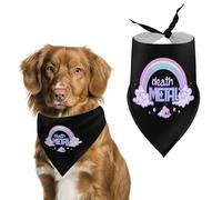Death Metal Rainbow Pet Bandanas Dog Costume Puppy Cat Kerchief Triangle Scarf