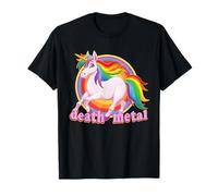 DEATH METAL rainbow unicorn sarcastic rock & metal head gift T-Shirt