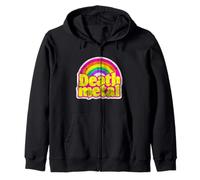 Death Metal Rainbow Zip Hoodie