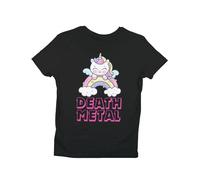 Death Metal T-Shirt - Unicorn Cloud Design - Alt Clothing - Unisex, 100% Cotton, Sizes S to 5XL Black