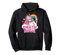 Death Metal Unicorn Guitar Unicorns Rock Music Guitarist Pullover Hoodie