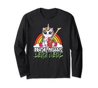 Death Metal Unicorn I Brutal Melodic Death Metal Long Sleeve T-Shirt