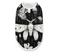 Death Moth Flowers Dog Clothes Dogs Jacket Pet Shirts Coats for Summer Apparel S