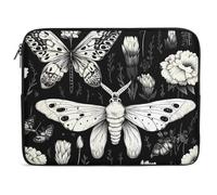 Death Moth Flowers Laptop Sleeve Case Laptop Bag Shockproof Protective Computer Cover Briefcase Carrying Bag 12inch
