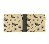 Death Moth Leather Wallet Slim Card Holder | Travel,Fashion,Wallets,Pocket,Purse,for Men Women